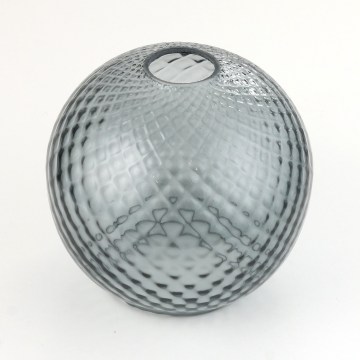 Nadomestno steklo za lestenec in stensko svetilo DEVON E27, premera 18 cm, dimno sivo