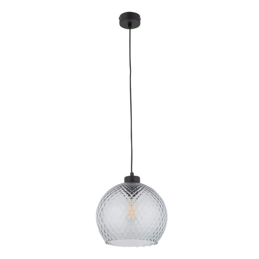 Nadomestno steklo za lestenec in stensko svetilo DEVON E27, premera 18 cm, dimno sivo
