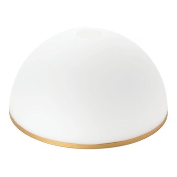 Nadomestno steklo za lestenec in talno svetilko OLD LAMP E27 pr. 30 cm bela/zlata