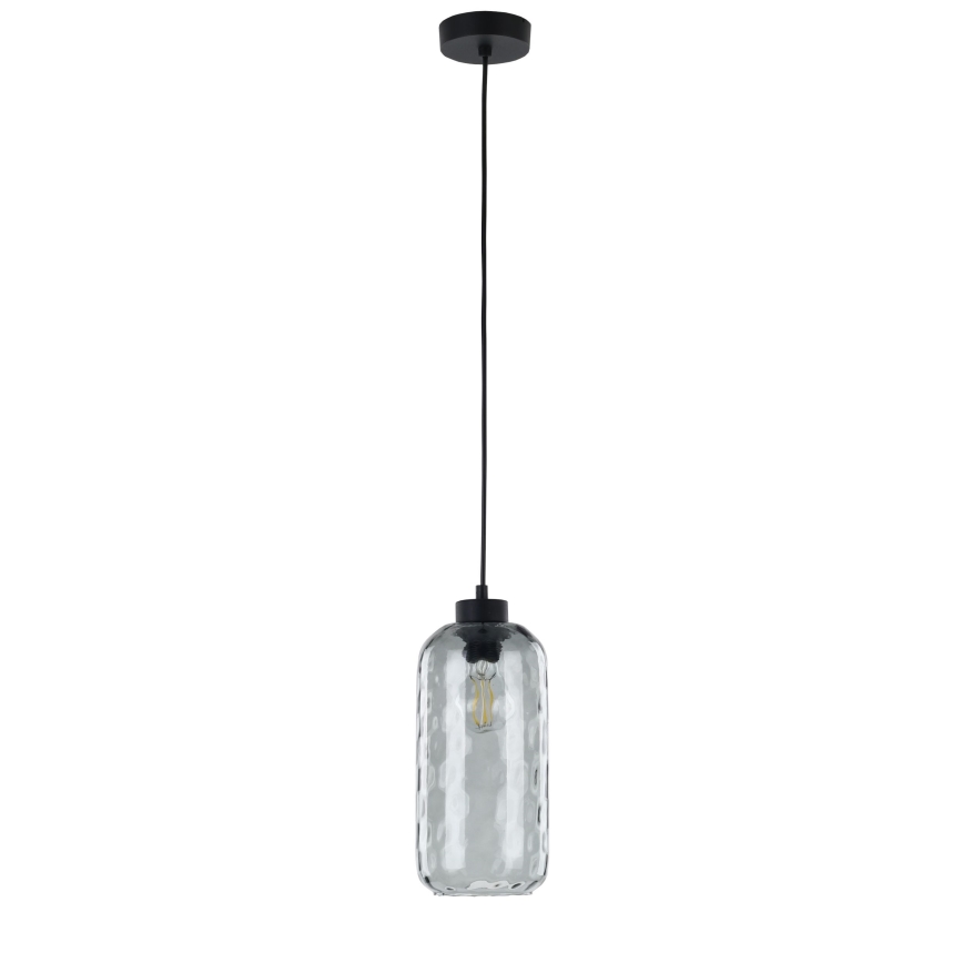 Nadomestno steklo za lestenec KARO E27, premer 14 cm, zadimljeno sivo