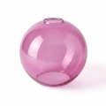 Nadomestno steklo za lestenec KULA E27, premer 18 cm, dimno rožnato