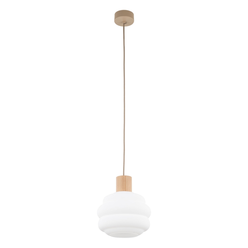Nadomestno steklo za lestenec MELIA E27, premera 20 cm, belo