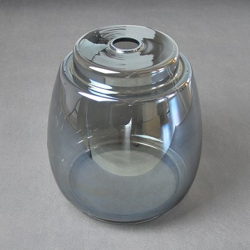 Nadomestno steklo za lestenec PILAR E27, premer 26 cm, zadimljeno sivo