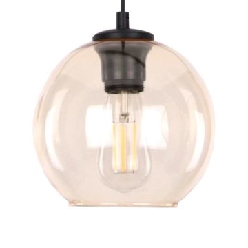 Nadomestno steklo za lestenec POBO G9, premer 14 cm, zadimljeno bež