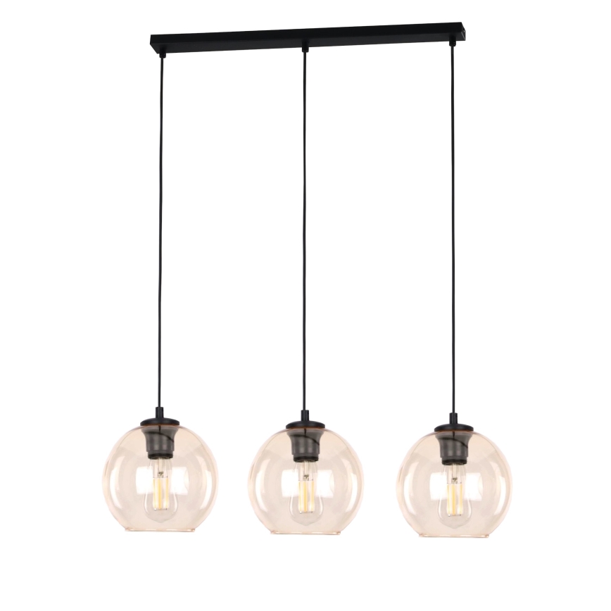 Nadomestno steklo za lestenec POBO G9, premer 14 cm, zadimljeno bež