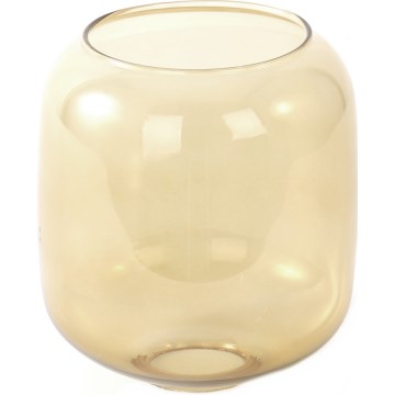 Nadomestno steklo za lestenec z grlom E27, premer 14 cm, dimno rjavo