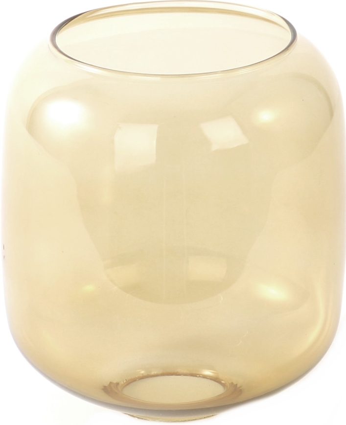 Nadomestno steklo za lestenec z grlom E27, premer 14 cm, dimno rjavo