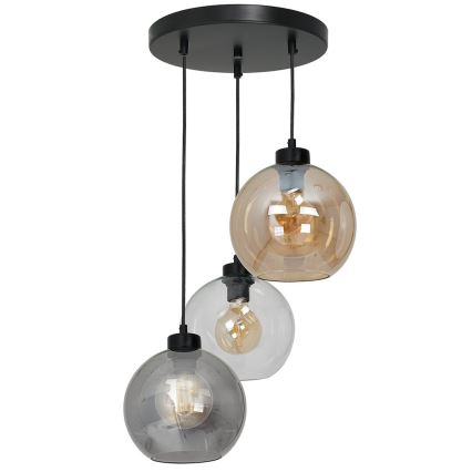Nadomestno univerzalno steklo SOFIA E27, premer 20 cm, dimno bež