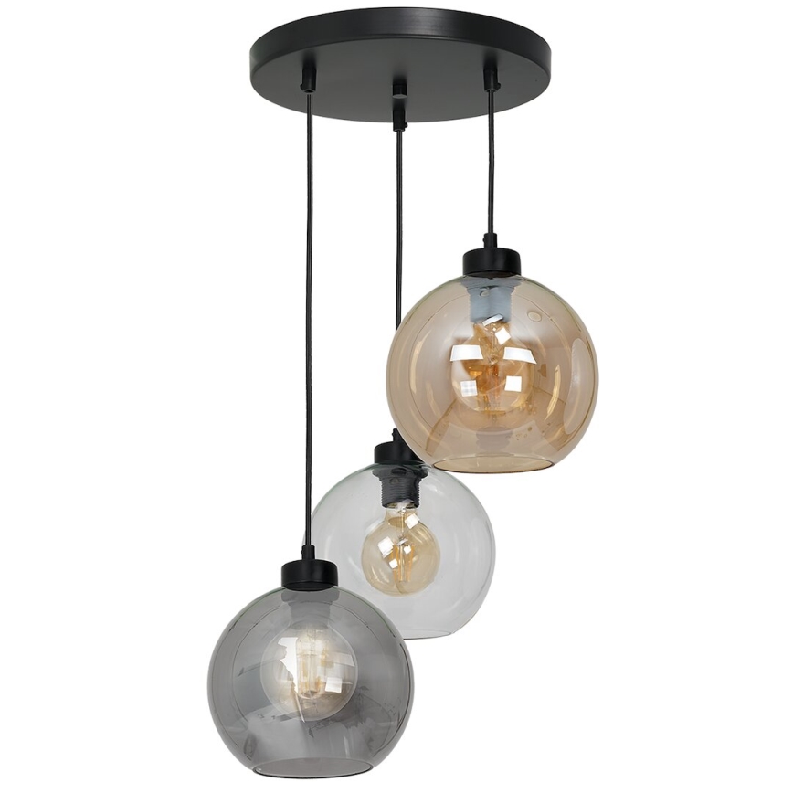 Nadomestno univerzalno steklo SOFIA E27, premer 20 cm, dimno bež