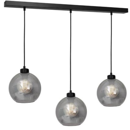 Nadomestno univerzalno steklo SOFIA E27, premer 20 cm, dimno črno