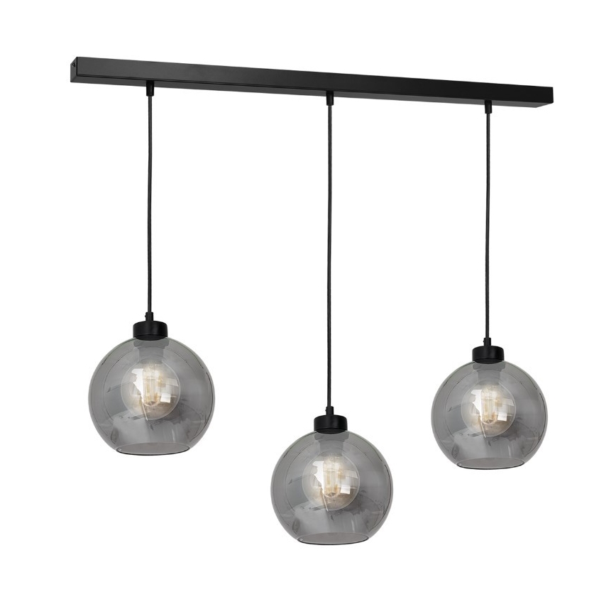 Nadomestno univerzalno steklo SOFIA E27, premer 20 cm, dimno črno