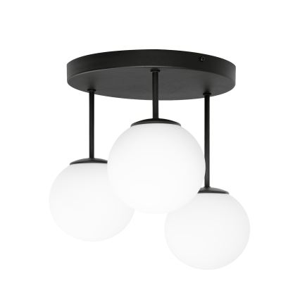 Nadometna stropna svetilka MOONLIGHT 3xE27/15W/230V črna