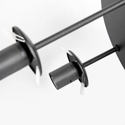 Nadometna stropna svetilka MOONLIGHT 3xE27/15W/230V črna