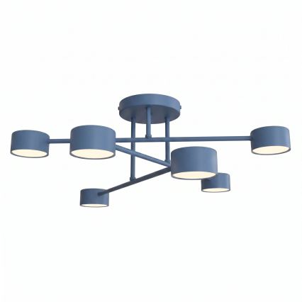 Nadometni lestenec HALO 6xGX53/10W/230V modra