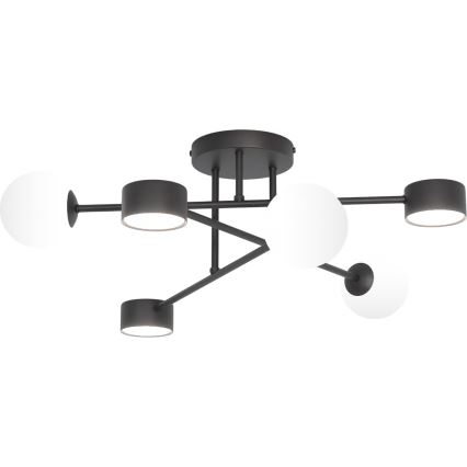 Nadometni lestenec HOLON 3xG9/8W/230V + 3xGX53/12W črna