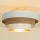 Nadometni lestenec WENTA 1xE27/60W/230V, premer 50 cm, bela/rjava
