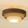 Nadometni lestenec WENTA 1xE27/60W/230V, premer 50 cm, rjava/juta/bež