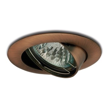 Nagibna vgradna svetilka 1xGU5,3/50W/12V baker