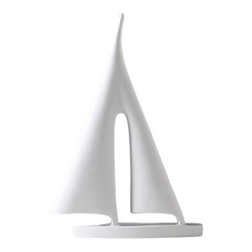 Namizna dekoracija 21 cm smola/bela