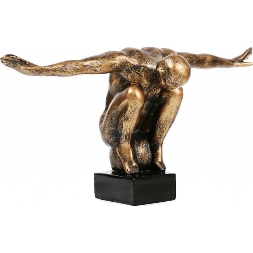 Namizna dekoracija 25x41x20 cm, smola/zlata patina