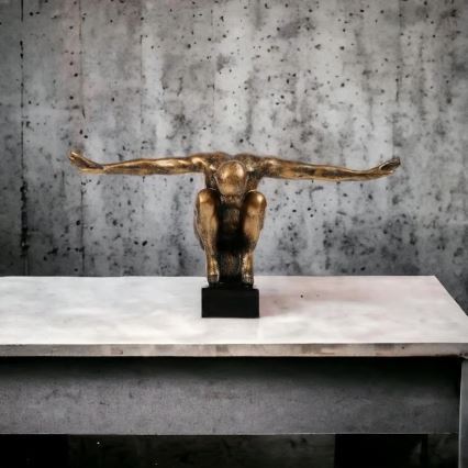 Namizna dekoracija 25x41x20 cm, smola/zlata patina