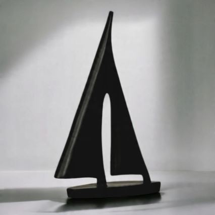 Namizna dekoracija 28 cm smola/črna
