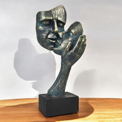 Namizna dekoracija 35x22x13 cm smola/patina