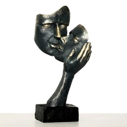 Namizna dekoracija 35x22x13 cm smola/patina