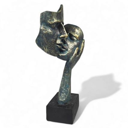 Namizna dekoracija 35x22x13 cm smola/patina