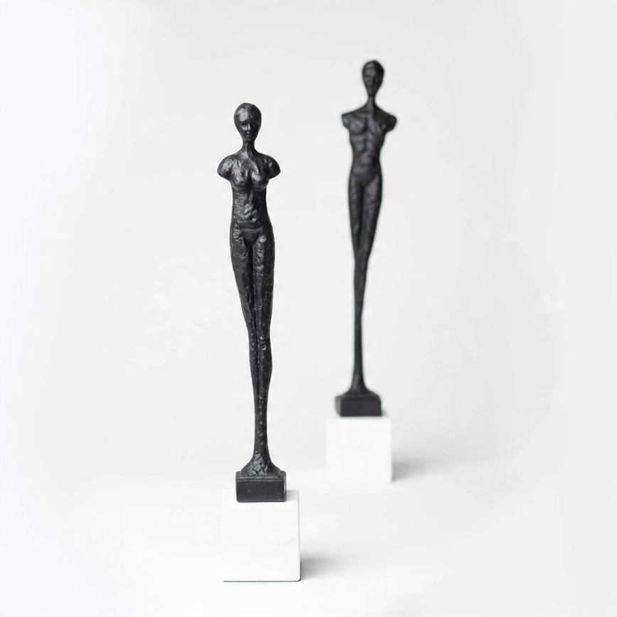 Namizna dekoracija, 43 cm, iz smole, črna