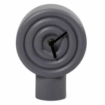 Namizna keramična ura 16 cm 1xAA siva