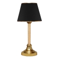 Namizna lampa AYD 1xE27/40W/230V črna/zlata