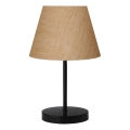 Namizna lampa AYD 1xE27/40W/230V rjava/črna