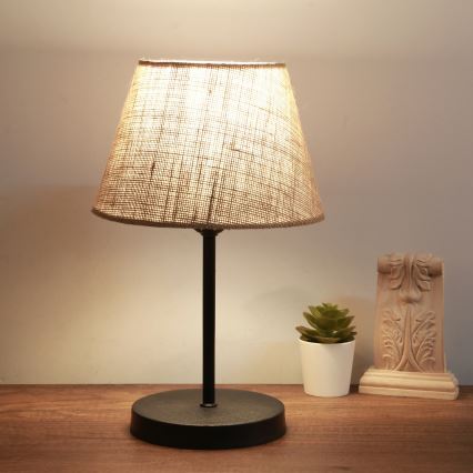 Namizna lampa AYD 1xE27/40W/230V rjava/črna