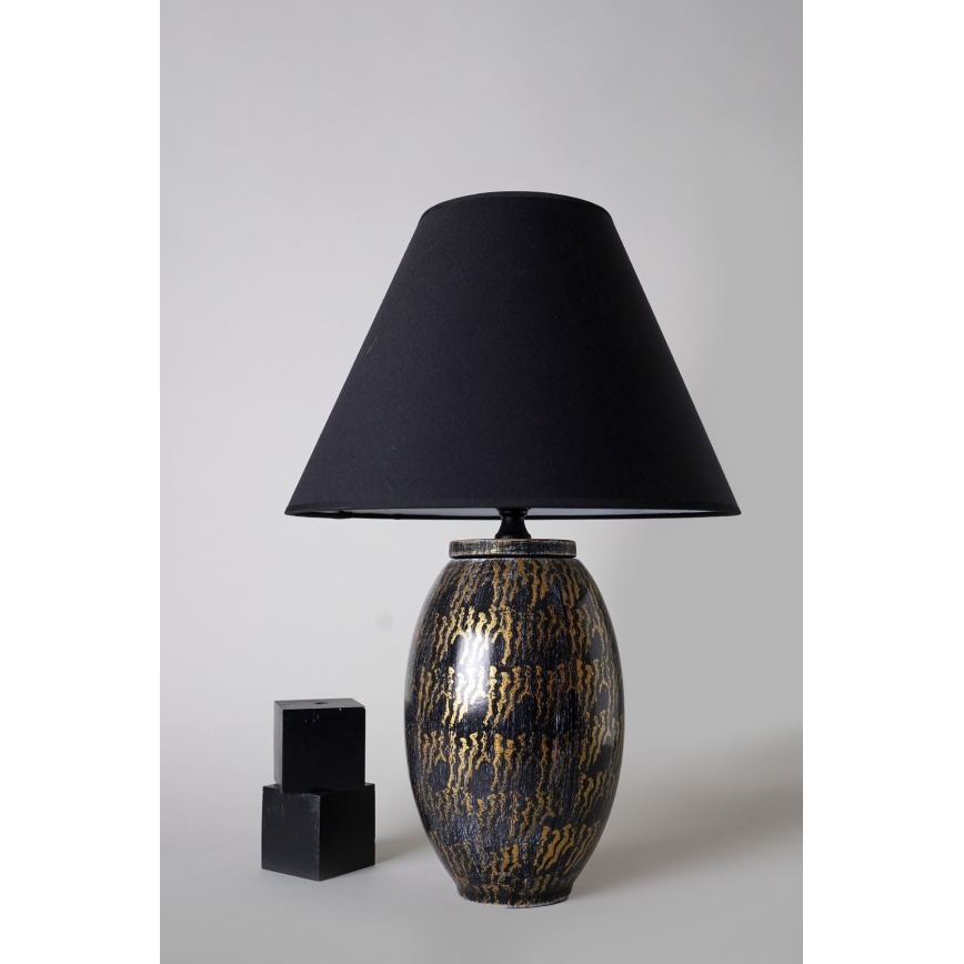 Namizna lampa RAMZES 1xE27/40W/230V črna