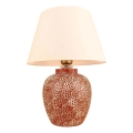 Namizna lampa RAMZES 1xE27/40W/230V kremna/crvena