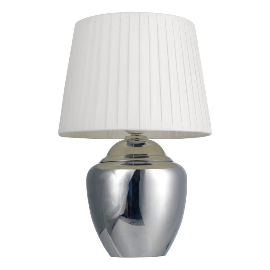Namizna svetilka 1xE27/25W/230V sijajni krom