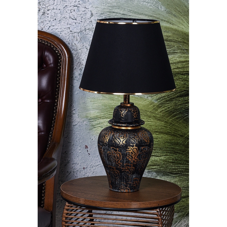 Namizna svetilka 1xE27/40W/230V črna