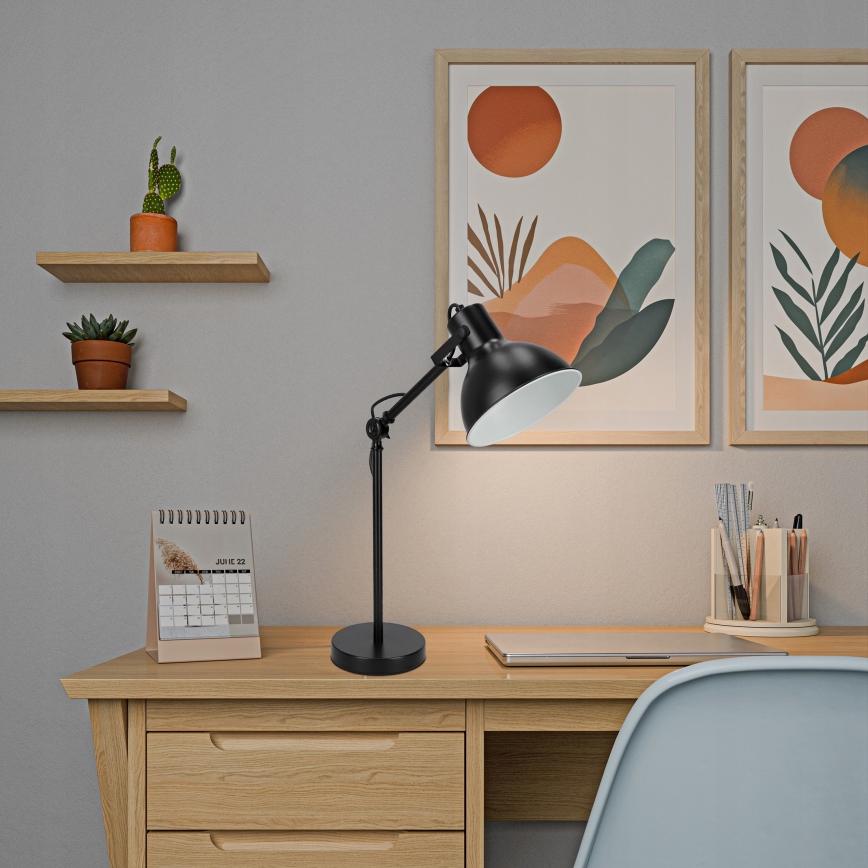 Namizna svetilka 1xE27/40W/230V črna