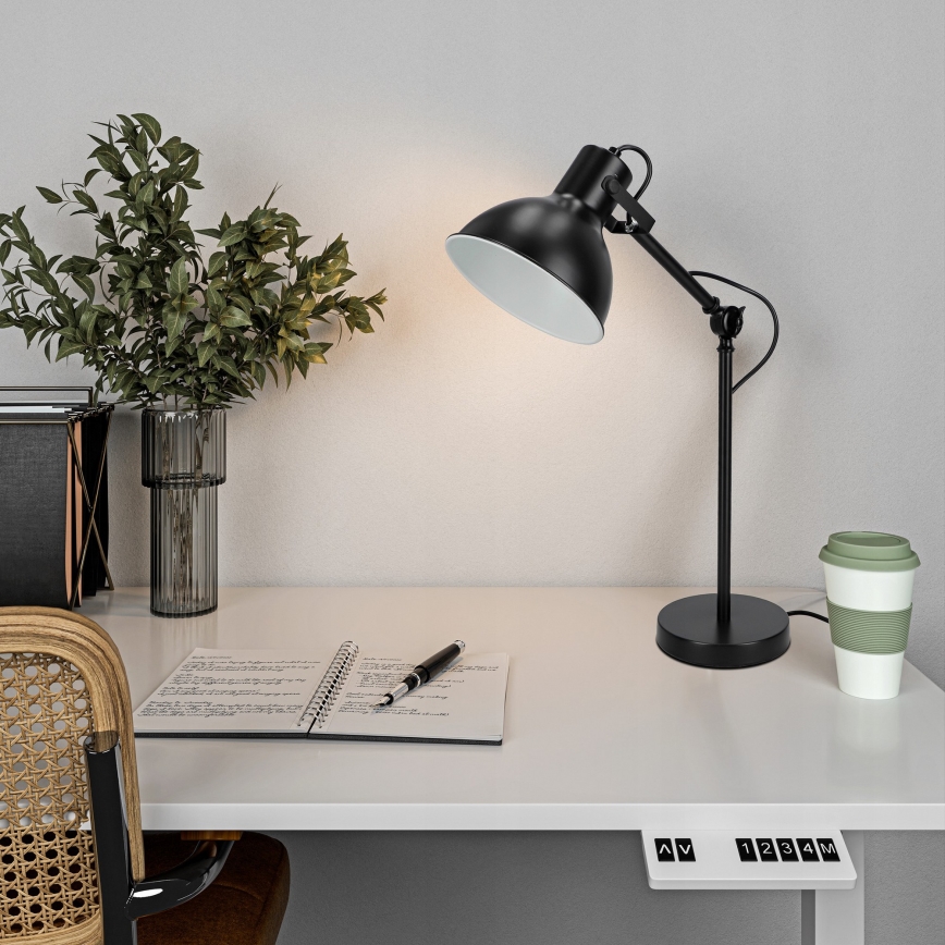 Namizna svetilka 1xE27/40W/230V črna