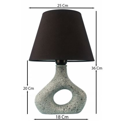 Namizna svetilka 1xE27/40W/230V črna/zelena