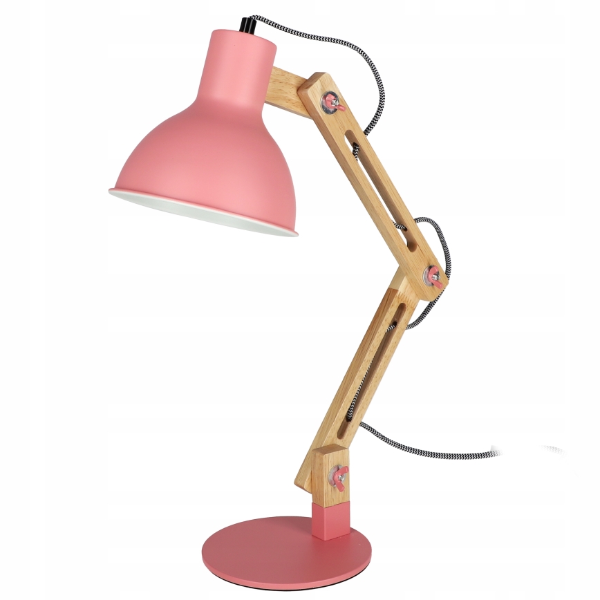 Namizna svetilka 1xE27/40W/230V rožnata