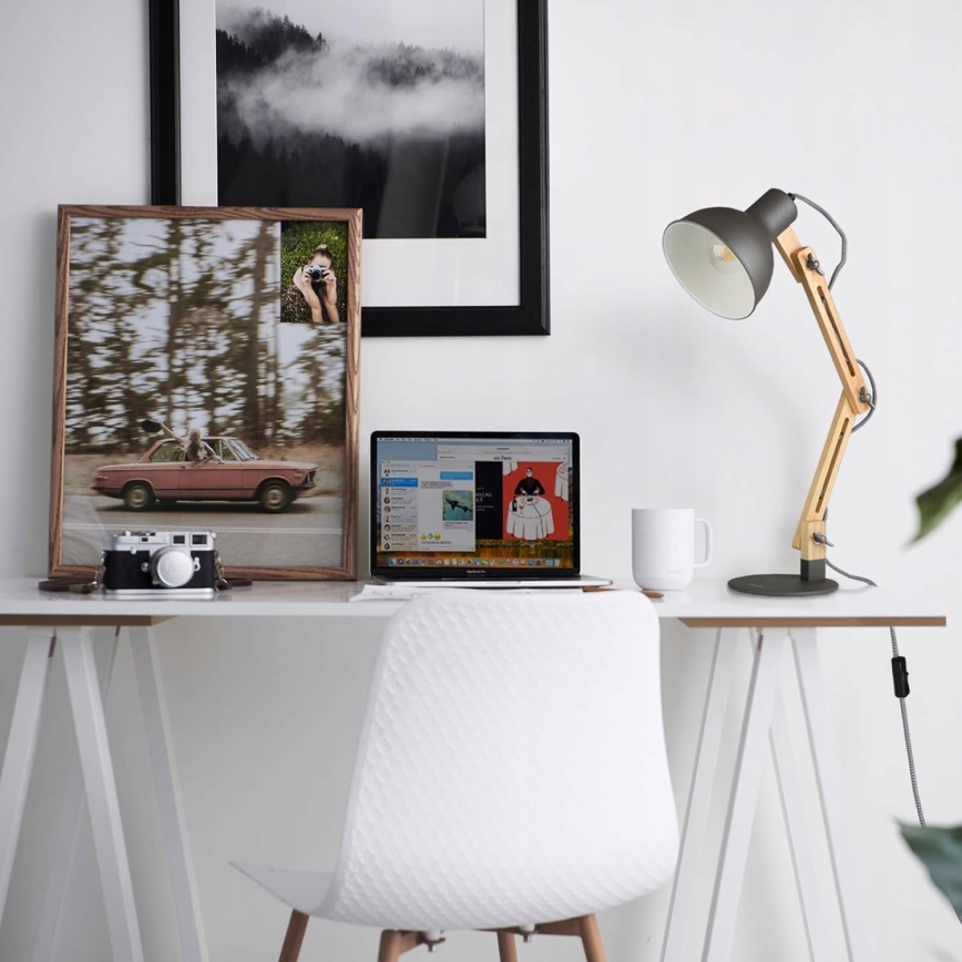 Namizna svetilka 1xE27/40W/230V siva