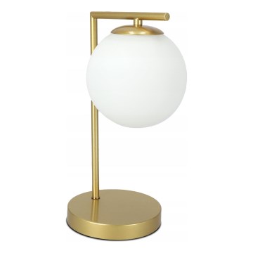 Namizna svetilka 1xE27/40W/230V zlata/bela