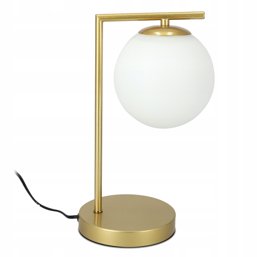 Namizna svetilka 1xE27/40W/230V zlata/bela