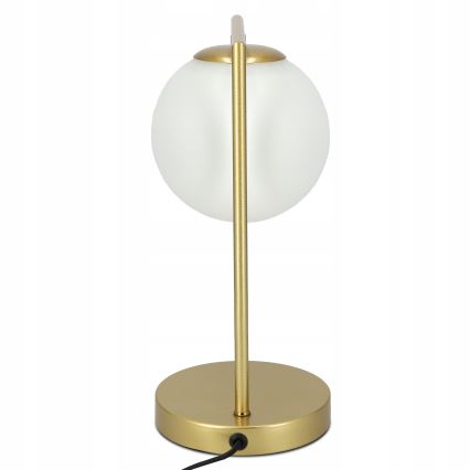 Namizna svetilka 1xE27/40W/230V zlata/bela