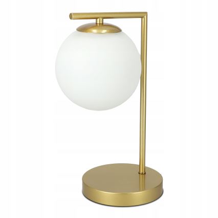 Namizna svetilka 1xE27/40W/230V zlata/bela
