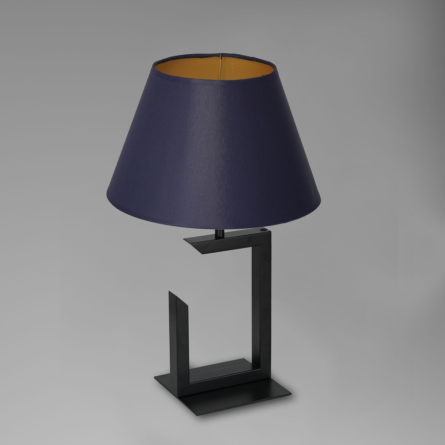 Namizna svetilka 1xE27/60W/230V 45 cm modra/zlata