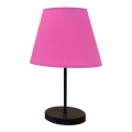 Namizna svetilka 1xE27/60W/230V roza/črna