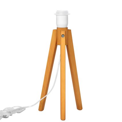 Namizna svetilka ALBA 1xE27/15W/230V bela/hrast